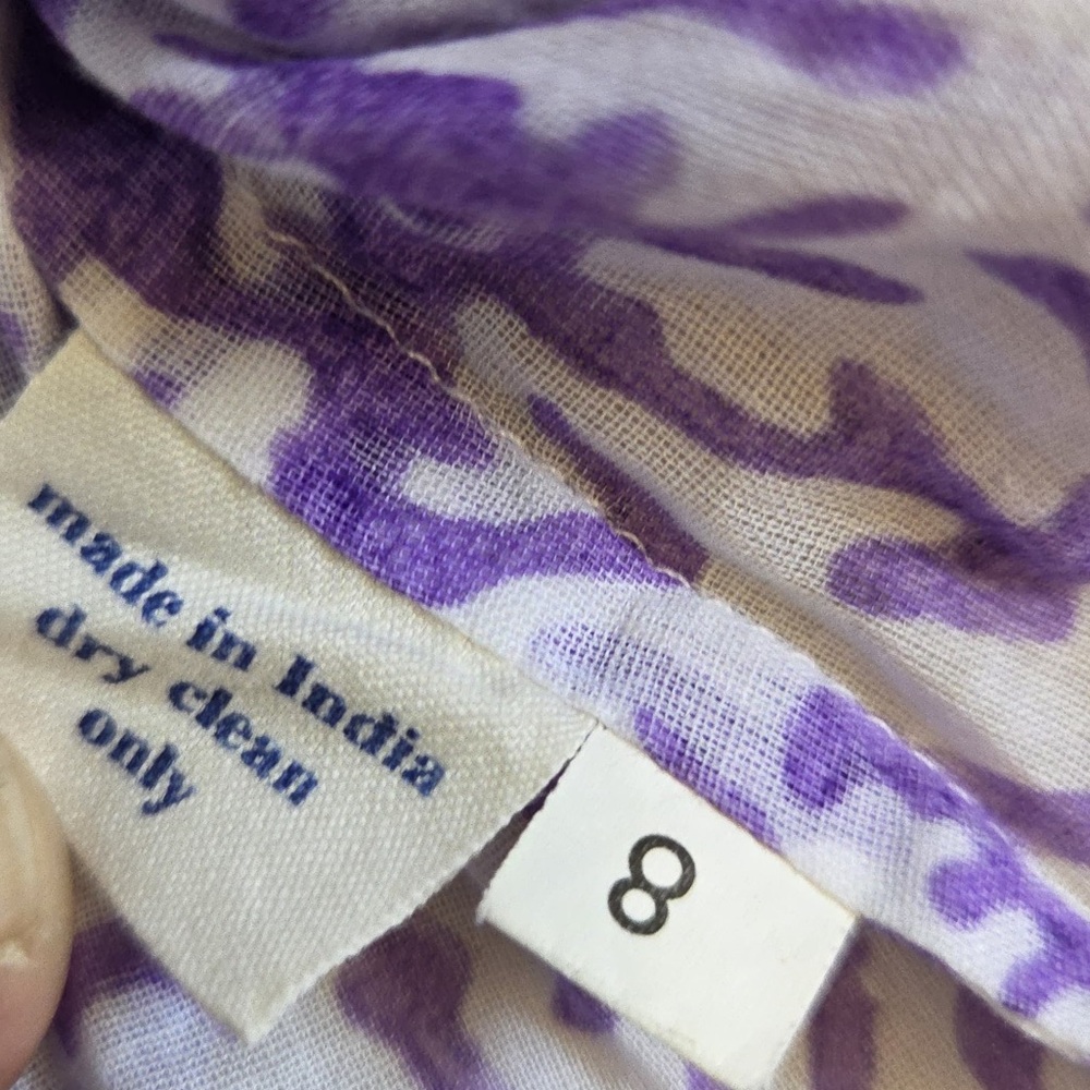 Purple Patterned Women's Top - Picture 3 of 5